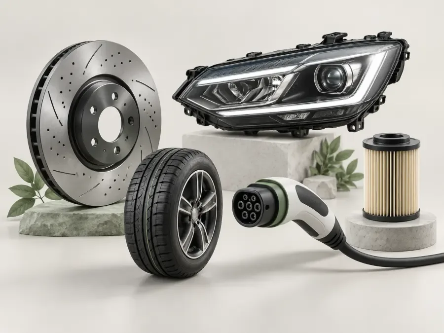 Otomotiv ve mobilite — 3D kategori illüstrasyonu